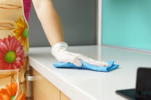 Cleaning team maintaining a Brent business premises