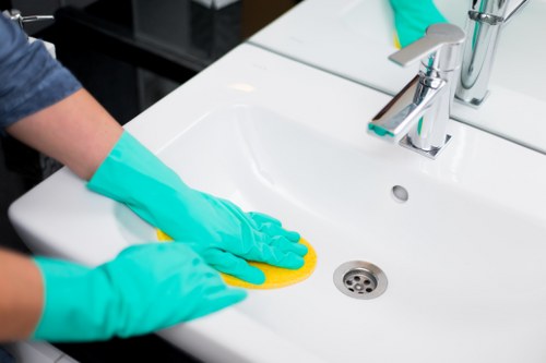 Spot treatment and stain removal during mattress cleaning in a home bedroom